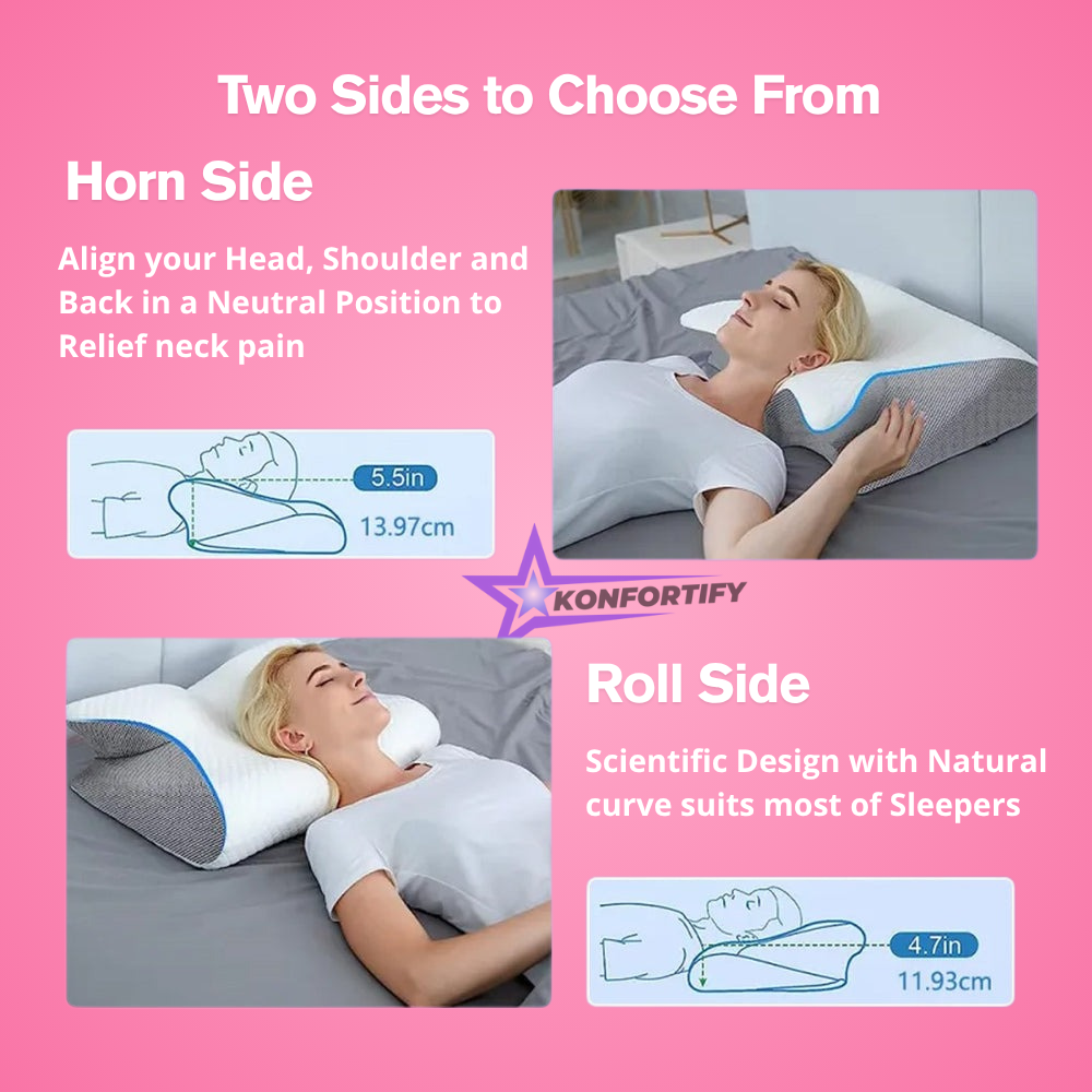Why Choose the Ortho-PILLOW™ Memory Foam Neck Pillow?