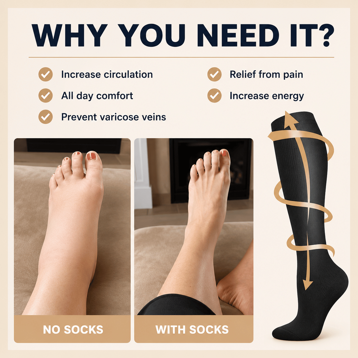 Compression Socks for Circulation