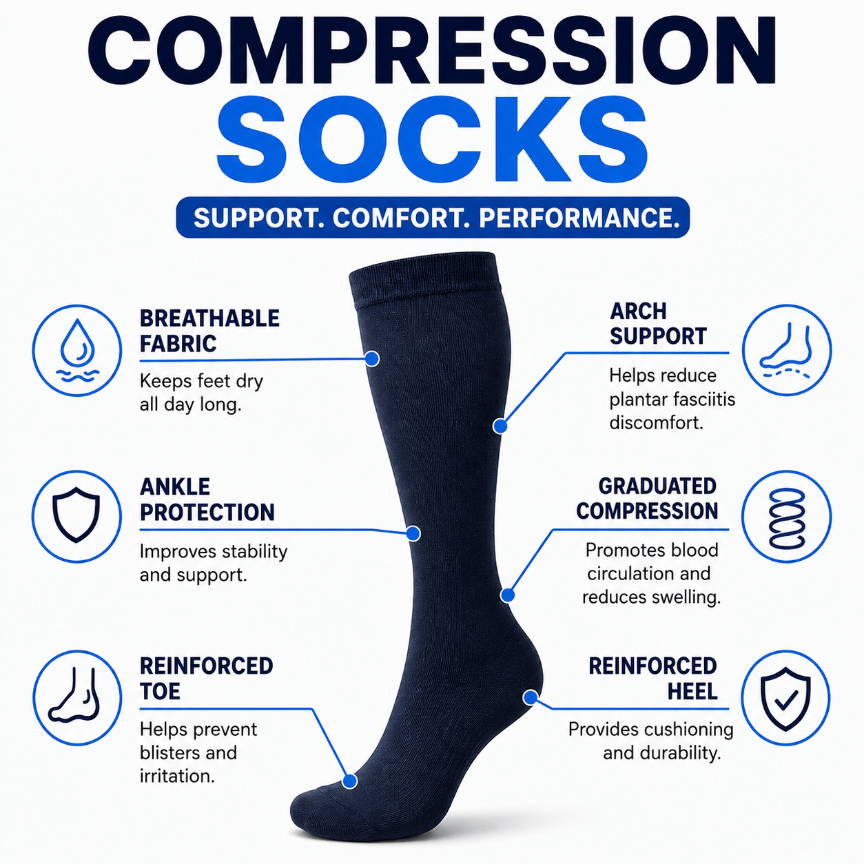 Compression Socks for Circulation